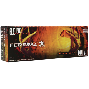 Federal Fusion Tipped Rifle Ammunition 6.5 PRC 140gr PT 2975 fps 20/ct