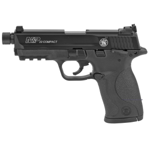 Smith & Wesson M&P 22 Compact Handgun .22 LR 10rd Magazine 3.6" Threaded Barrel Black