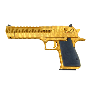 DESERT EAGLE .50AE 6" PISTOL 7RD TITANIUM GOLD W/TIGER STRIPES