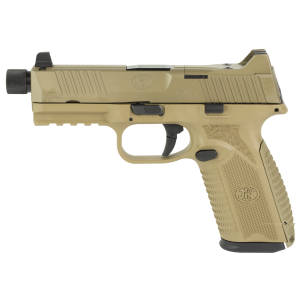 FN 510 Tactical Handgun 10mm 15rd & 22rd Magazines (2) 4.71" Threaded Barrel FDE NMS Night Sights