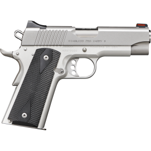 Kimber Mfg.,inc 3200052CA Stainless Pro Carry II (CA) 45 ACP 7+1 4" Stainless Steel Slide Satin Silver Black Synthetic Double Diamond Checkering Grip