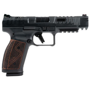 Canik HG7010R-N SFx Rival-S Full Size Frame 9mm Luger 18+1 5" Black Steel Barrel, Black Steel Optic Ready/Ported/Serrated Slide, Black Steel Frame w/Picatinny Rail, Rosewood Grip
