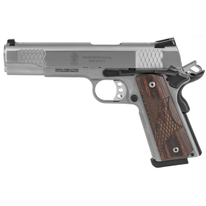 S&w 1911 E 45acp 8rd 5" Sts Wd 3dot