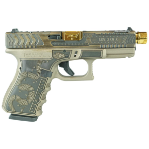 Glock 19 Gen 3 Custom 9mm Handgun with Gold Barrel