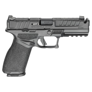 Springfield Echelon 4.5F Comp White-Dot Handgun 9mm Luger 17(1)&20(1) Magazines 4.5" Barrel Black Frame