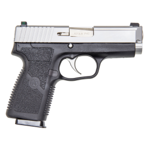 Kahr Arms KP4043NA P 40 S&W Caliber with 3.60" Barrel, 7+1 Capacity, Black Finish Frame, Serrated Matte Stainless Steel Slide, Textured Polymer Grip & TruGlo Night Sights