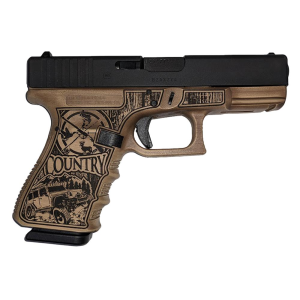 Glock 19 Gen 3 Custom Bourbon Country 9mm Handgun
