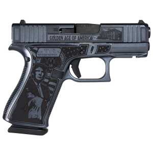 Glock 43x Custom "Trump 47th Dark MAGA" Handgun 9mm Luger 10rd Magazines (2) 3.4" Barrel Accessory Rail USA Made