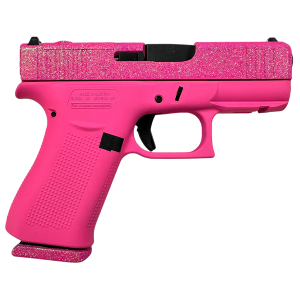 Glock PX4350204NFRMOSPIX G43X MOS Slim Sub-Compact 9mm Luger 10+1 3.41" Black GMB Barrel, Pixie Glitter Cerakote Steel Optic Ready/Serrated Slide, Pixie Cerakote Polymer Frame & Grip, Ambidextrous