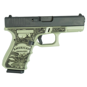 Glock 19 Gen 4 9mm Compact Handgun Verde Finish 15rd Magazines