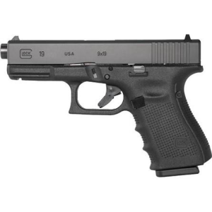 Glock 19 Gen 5 Handgun 9mm Luger 15/rd Magazines (3) 4.49" Threaded Barrel Black Austria