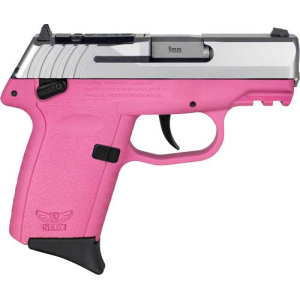 SCCY CPX-1 RDR Handgun 9mm Luger 10rd Magazine 3.1" Barrel External Safety Only Stainless Slide/Pink Frame