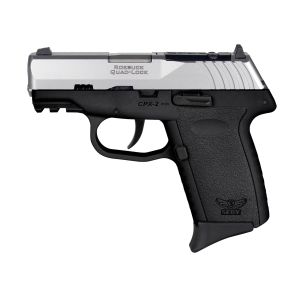 SCCY CPX-2 RDR Handgun 9mm Luger 10rd Magazine 3.1" Barrel No Safety Stainless Slide/Black Frame