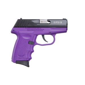 SCCY CPX-3 .380 ACP Black Slide Pistol with Purple Grip
