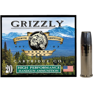 Grizzly Ammo GC44M19 44RemMag 320gr Wide Long Nose Gas Check 20 Per Box/10 Case