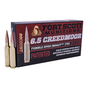 Fort Scott Munitions Tumble Upon Impact (tui), Fsm 65gr-123-scv2 6.5gr 123gr Scs Tui 20/10