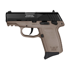 SCCY CPX-1 Handgun 9mm Luger 10rd Magazine 3.1" Barrel External Safety Only Black Slide/FDE Frame