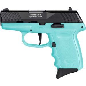 SCCY DVG-1 9mm Handgun with 10rd Magazine - Black Slide/Blue Frame