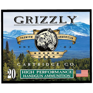 Grizzly Ammo GC38SP+P9 38Special+P 148gr Full Metal Jacket Flat Point 20 Per Box/10 Case