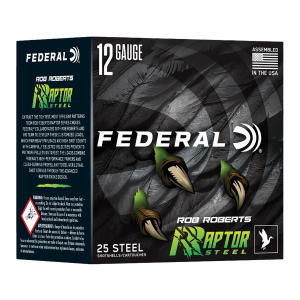 Federal RRS1382 Rob Roberts Raptor 12Gauge 3" 1 3/8oz 2Shot 25 Per Box/10 Case