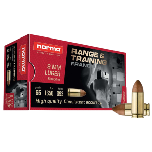 Norma Ammunition (ruag) Range & Training, Norma 630140050 9mm 65gr Frangible Nxd 50/20