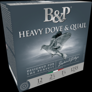 B&P Ammunition 12B18D9 Heavy Dove & Quail 12Gauge 2.75" 1 1/8oz 9Shot 25 Per Box/10 Case