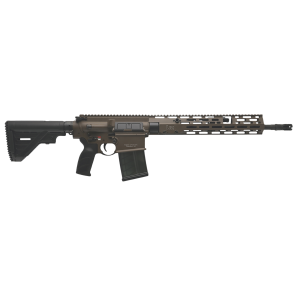 HK 81001206 MR762 A4 7.62x51mm 10+1 16.50" Black Threaded Barrel, Patriot Brown Picatinny Rail Receiver, M-LOK Handguard, 6 Position Black Synthetic Stock, Black Finger Grooved Grip, Ambidextrous