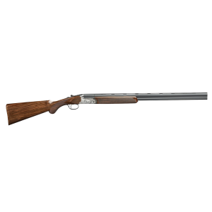 Rizzini USA 2203-2828 Aurum EVO 28 Gauge Break Open 3" 2rd 28" Black Over/Under Vent Rib Barrel, Coin Anodized Receiver Engraved w/Game Scene, Fixed Turkish Walnut Stock w/Prince of Whales Grip