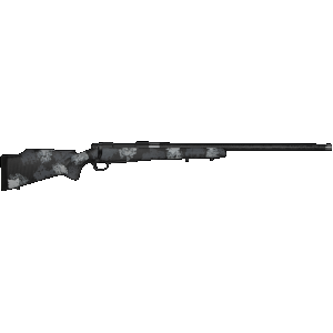Nosler 46348 M48 Long-Range Carbon 300 Win Mag 4+1 26" Carbon Fiber Wrapped Barrel, Sniper Gray Cerakote Steel, Elite Midnight Camo Manners MCS-T Elite Tac Stock