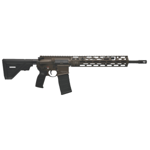 HK 81001203 MR556 A4 5.56x45mm 30+1 16.50" Black Threaded Barrel, Patriot Brown Picatinny Rail Receiver, M-LOK Handguard, 6 Position Black Synthetic Stock, Ambidextrous