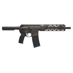 HK 81001201 MR556 A4 5.56x45mm 30+1 11" Black Threaded Barrel, M-LOK Handguard, Patriot Brown Picatinny Rail Receiver, Black Synthetic Pistol Tube, Black Polymer Grip, Ambidextrous