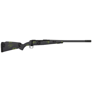Fierce Firearms TWTROG300WIN24BF Twisted TI Rogue 300 Win 24" Black Cerakote Steel Threaded Barrel, Drilled & Tapped Titanium Receiver, LR Negative Comb Forest Camo Carbon Fiber Stock