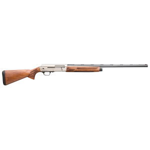 Browning 0119033005 A5 Upland 12 Gauge Semi-Auto 3" 3- 2.75" Shells 26" Gloss Blued Vent Rib Barrel, Brushed Nickel Aluminum Alloy Receiver, Fixed Turkish Walnut Stock, Invector-DS Flush Chokes