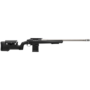 Browning 036094292 X-Bolt 2 Target Max 6mm GT 10+1 24" Satin Gray Fluted Threaded Barrel, Matte Blued Picatinny Rail Steel Receiver, Picatinny Rail Forend, Adj Comb & LOP Black Composite Stock