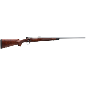 Winchester Repeating Arms 535203236 Model 70 Super Grade 338 Win Mag Caliber with 3+1 Capacity, 26" Barrel, High Polished Blued Metal Finish & Satin Fancy Walnut Stock Right Hand (Full Size)