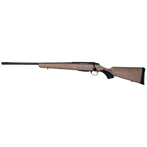 Tikka JRTXRT482 T3x Lite 6.5 Creedmoor 3+1 24.30" Fluted/Threaded, Black Barrel/Rec, Black Webbed Tan Roughtech Synthetic Stock, Interchangeable Grip, Muzzle Brake Left Hand