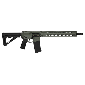 Diamondback DB1784K791 DB15 Obsidian 5.56 NATO 30+1 16" Black Nitride Threaded Barrel, Jungle Green Cerakote Picatinny Rail Aluminum Receiver, Magpul CTR Black Synthetic Stock & Magpul MOE K2 Grip