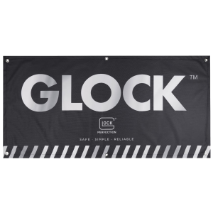 Glock AD02044 Fabric Banner Black 4' x 2'