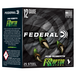 Federal RRS1384 Rob Roberts Raptor 12Gauge 3" 1 3/8oz 4Shot 25 Per Box/10 Case