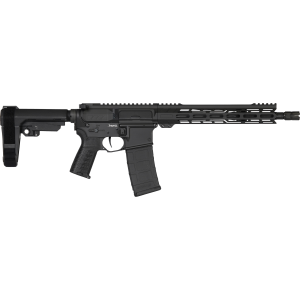 CMMG 55AC20AAB Banshee MK4 5.56x45mm 30+1 12.50" Black Nitride Medium Taper Threaded Barrel, EML 11" M-LOK Handguards, Black Armor Cerakote Aluminum Picatinny Rail Receiver, CMMG Zeroed Grips