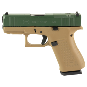 GLOCK 43X 9mm 10-Round MOS Tan/Green