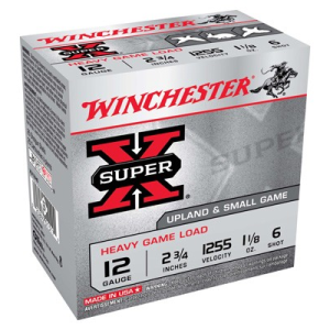 Winchester Super-x 12ga 2.75" - 1255fps 1-1/8oz 6 250rd Case