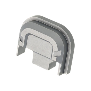Tyrant CNC TDG14SPGREY Slide Cover Plate Glock Gen 1-4 Grey Aluminum Chevron
