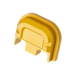 Tyrant CNC Slide Cover Plate Chevron Gold Aluminum Fits Glock Gen1-5