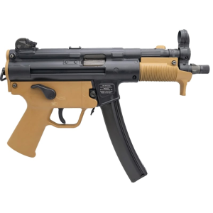 Heckler And Koch Heckler and Koch SP5K-PDW, Semi-Auto 9mm Pistol, 5.83\" Threaded Barrel with Tri Lug Adapter & (2) 30 Round Magazines, Two Tone (FDE/Black) - 81001434 - $3049.99 at Classic Firearms