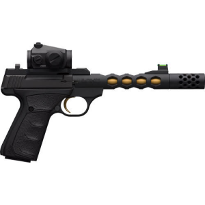 Browning Browning 051582490 Buck Mark Vision .22LR 5.9\" BLACK/GOLD UFX w/ Vortex Crsfre - $949.99 at Classic Firearms