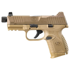 Fn FN 66100781 509 Compact Tactical 9mm Luger 4.32\" Threaded Barrel 10+1 , Flat Dark Earth , Night Sights , Optics Ready - $929.00 at Classic Firearms