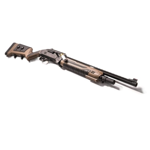 Panzer Arms FS1 PRO, Folding Semi-Auto Shotgun,18.5\" Barrel, 12 Gauge, 3\" Chamber, 4+1 Capacity, Mobil Chokes, FDE Polymer Furniture w/ Heat Shield, Match Saver