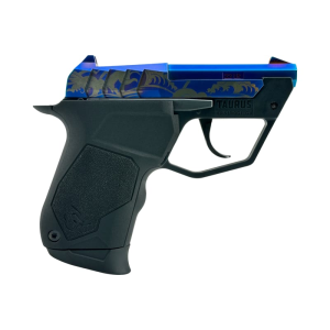 Taurus Taurus 22TUC 1-22TUC13BL-GW Pistol .22 LR 2.5\" Barrel 9+1 DAO Tip-Up Blue Waves PVD - $313.04 at Classic Firearms
