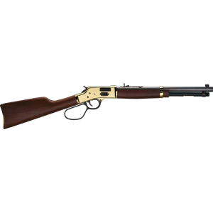 Henry Henry H006GMR Side Gate Carbine 357 Mag/38 Special 7+1 16.50\" Blued Octagon Barrel, Polished Brass Rec, American Walnut Stock, Adj. Sight, Large Loop Lever - $888.03 at Classic Firearms